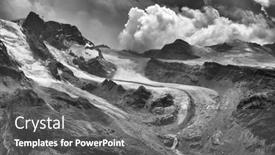  Presentation with alps - Presentation consisting of alpine-landscape-in-the-pennine background and a gray colored foreground