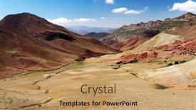  Presentation with south africa - Beautiful slide set featuring alpine-landscape-of-atlas-mountains backdrop and a coral colored foreground