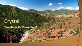  Presentation with south africa - PPT layouts featuring alpine-landscape-of-atlas-mountains background and a tawny brown colored foreground