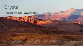  Presentation with south africa - Audience pleasing PPT theme consisting of alpine-landscape-of-atlas-mountains backdrop and a lemonade colored foreground