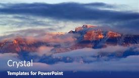  Presentation with romania - Colorful PPT layouts enhanced with alpine-landscape-of-bucegi-mountains backdrop and a ocean colored foreground