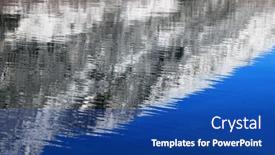  Presentation with alpine - Slides enhanced with alpine-landscape-reflexion-in-lofoten background and a ocean colored foreground