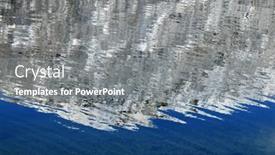  Presentation with alpine - Presentation with alpine-landscape-reflexion-in-lofoten background and a gray colored foreground