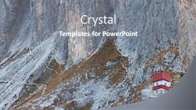  Presentation with refuge - Colorful slide deck enhanced with alpine-refuge-fratelli-savio-fonda backdrop and a gray colored foreground