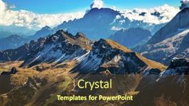  Presentation with alpine - Amazing slide set having alpine-road-of-south-tyrol backdrop and a tawny brown colored foreground