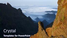  Presentation with island sunset - Theme having alpine sunset light in madeira island portugal europe background and a wine colored foreground