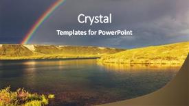  Presentation with rainbow - Audience pleasing PPT layouts consisting of alpine tundra - rainbow above mountains alaska backdrop and a gray colored foreground
