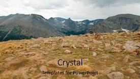  Presentation with tundra - Amazing theme having alpine tundra rocks and rocky backdrop and a  colored foreground