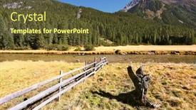  Presentation with blocked - Amazing presentation having alpine-valley-in-austria-scenic backdrop and a tawny brown colored foreground