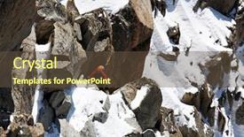  Presentation with hedera helix climbing - Presentation having alpinists climbing cosmique ridge france background and a  colored foreground