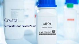  Presentation with aluminium - Presentation theme consisting of alpo4-aluminium-phosphate-cas-7784 background and a sky blue colored foreground