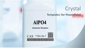  Presentation with aluminium - PPT layouts enhanced with alpo4-aluminium-phosphate-cas-7784 background and a sky blue colored foreground
