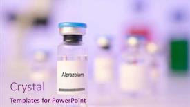  Presentation with injection - PPT theme having alprazolam-alprazolam-medical-liquid background and a  colored foreground