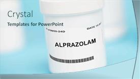  Presentation with anxiety - Presentation consisting of alprazolam-is-a-medication background and a light blue colored foreground