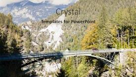  Presentation with alps - Theme enhanced with alps-landscape-with-a-bridge background and a coral colored foreground