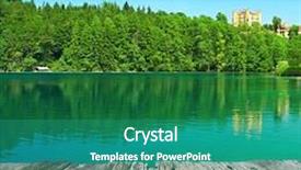  Presentation with bavaria - Colorful presentation theme enhanced with alpsee lake at hohenschwangau near munich in bavaria germany backdrop and a teal colored foreground