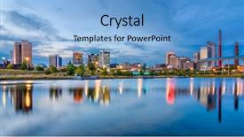  Presentation with alabama - Amazing slide deck having als - birmingham alabama usa downtown city backdrop and a light blue colored foreground