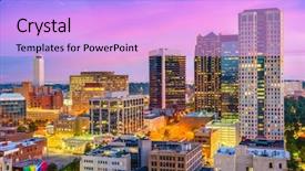  Presentation with alabama - Theme having als - birmingham alabama usa downtown city background and a lavender colored foreground