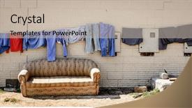  Presentation with ghost - Theme enhanced with als - ghost town of al jazirat background and a  colored foreground