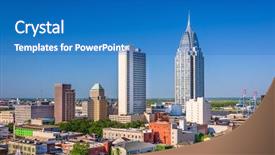  Presentation with alabama - Cool new presentation design with als - mobile alabama usa downtown skyline backdrop and a teal colored foreground