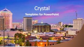  Presentation with alabama - Colorful theme enhanced with als - montgomery alabama usa downtown skyline backdrop and a cobalt blue colored foreground
