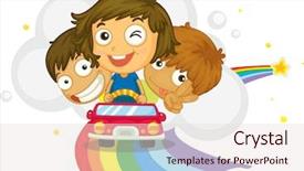  Presentation with driving - Slide set with also available in my portfolio background and a lemonade colored foreground