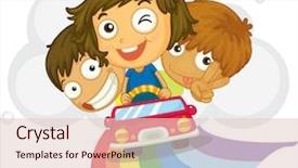  Presentation with driving - Presentation design enhanced with also available in my portfolio background and a lemonade colored foreground