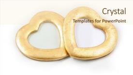  Presentation with metal frames frame and steel - Theme enhanced with also be used as frame background and a  colored foreground