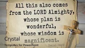  Presentation with top 150 - PPT theme enhanced with also comes from the lord background and a  colored foreground