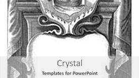  Presentation with title - Colorful theme enhanced with altar-with-cartouche backdrop and a light gray colored foreground