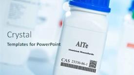  Presentation with aluminium - PPT theme featuring alte-aluminium-monotelluride-cas-23330 background and a sky blue colored foreground