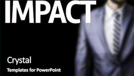  Presentation with impact - Theme having alterative energy - impact written on a board background and a  colored foreground