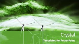  Presentation with energy source - Audience pleasing slides consisting of alternative ecological source of energy backdrop and a shamrock green colored foreground