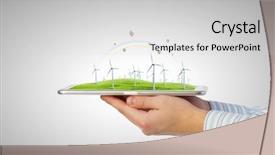  Presentation with alternative energy - Cool new presentation theme with alternative energy concept backdrop and a light gray colored foreground