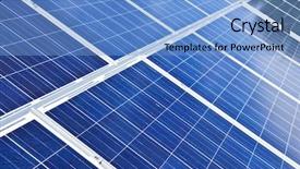  Presentation with alternative energy - Amazing PPT theme having alternative energy photovoltaic solar backdrop and a light blue colored foreground