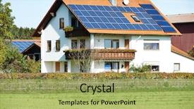  Presentation with alternative energy - Beautiful PPT layouts featuring alternative energy solar panels backdrop and a yellow colored foreground