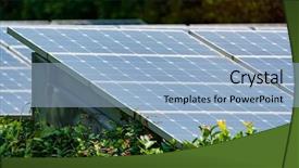  Presentation with alternative energy - Slides consisting of alternative energy sources and solar background and a light blue colored foreground