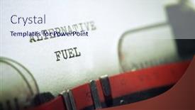  Presentation with fuel - Slide deck having alternative-fuel-phrase-written background and a  colored foreground
