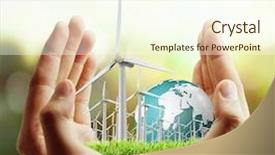  Presentation with eco - Colorful slides enhanced with  backdrop and a  colored foreground