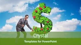  Presentation with alternative - Slide set consisting of alternative bank - man in sustainable investment concept background and a  colored foreground