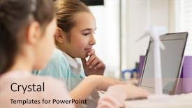  Presentation with renewable energy - Colorful PPT layouts enhanced with alternative learning - renewable energy children technology science backdrop and a lemonade colored foreground