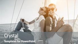  Presentation with romantic love - Amazing PPT theme having alternative lifestyle concept - love story backdrop and a  colored foreground