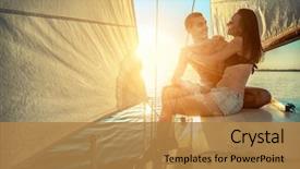  Presentation with love story - PPT theme having alternative lifestyle concept - love story background and a gold colored foreground