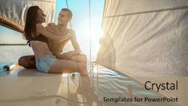  Presentation with romantic love - Audience pleasing slide set consisting of alternative lifestyle concept - love story backdrop and a coral colored foreground