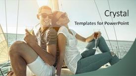  Presentation with love story - PPT layouts consisting of alternative lifestyle concept - love story background and a soft green colored foreground