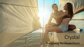  Presentation with love story - Beautiful theme featuring alternative lifestyle concept - love story backdrop and a coral colored foreground