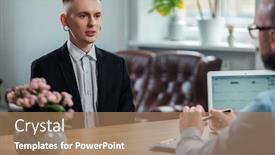  Presentation with job interview - Amazing slide set having fetish - alternative man attending job interview backdrop and a coral colored foreground
