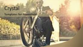  Presentation with alternative - Theme featuring alternative-means-of-transport background and a blonde colored foreground