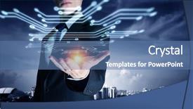  Presentation with alternative - PPT layouts with alternative media - integrating the technologies background and a ocean colored foreground