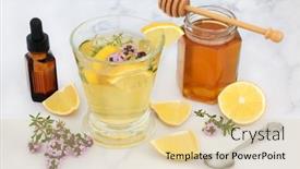  Presentation with anti virus - Audience pleasing slides consisting of alternative-medicinal-remedy-for-cold backdrop and a lemonade colored foreground